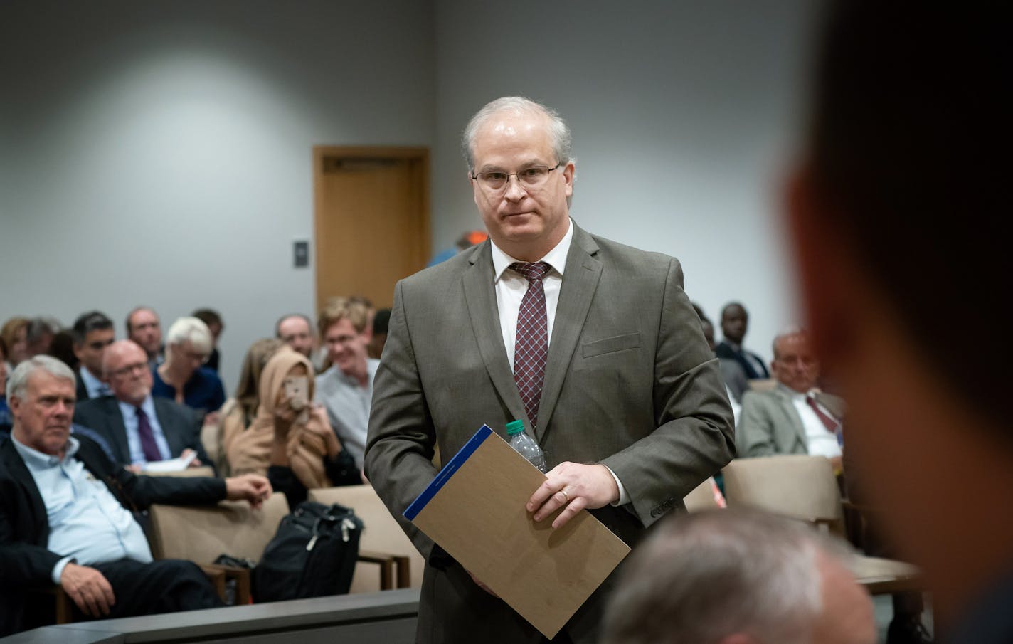 Scott Stillman, former manager of state&#xd5;s forensics lab testified before the Senate House and Human Services Reform Committee to investigate fraud in the state's child care assistance program. Her left through a side door due to security concerns. ] GLEN STUBBE &#xa5; glen.stubbe@startribune.com Tuesday, May 15, 2018 Key lawmakers have called for swift action following reports that state regulators failed to prevent millions of dollars in fraudulent payments to child care providers. What's