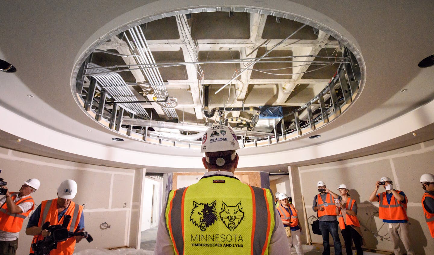 The Timberwolves&#x2019; locker room space has been doubled.