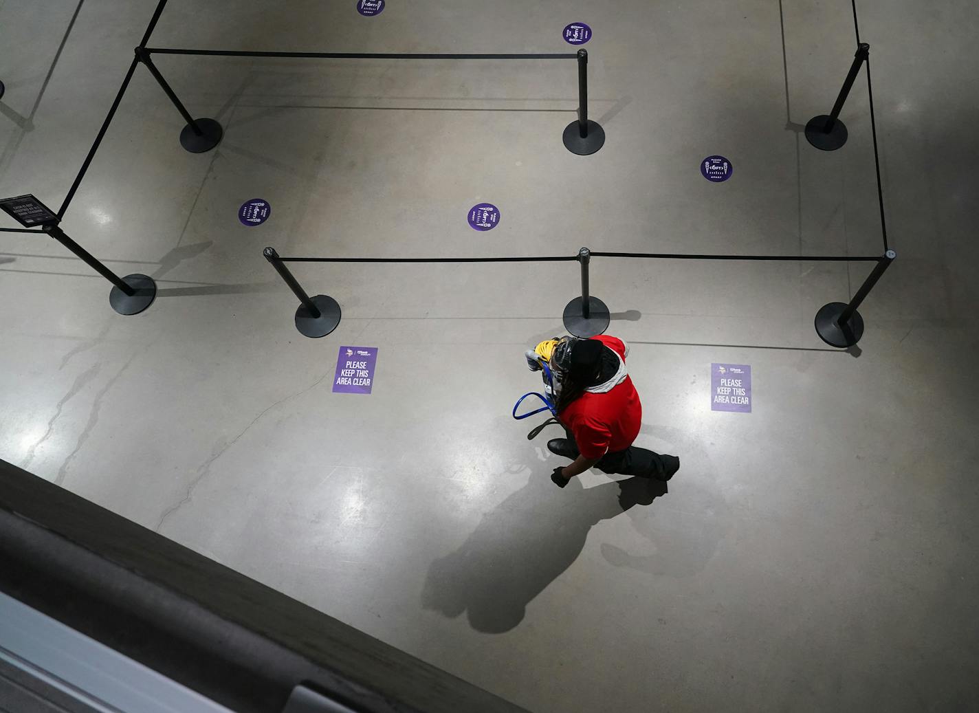 Minnesota Vikings want to put fans in the purple seats at U.S. Bank Stadium even if only a few thousand of them and they've spent months figuring out how to safely do so. ] Shari L. Gross • shari.gross@startribune.com Minnesota Vikings want to put fans in the purple seats at U.S. Bank Stadium even if only a few thousand of them and they've spent months figuring out how to safely do so. They've been talking Gov. Tim Walz's task force for months and with four home games in November, they're hoping