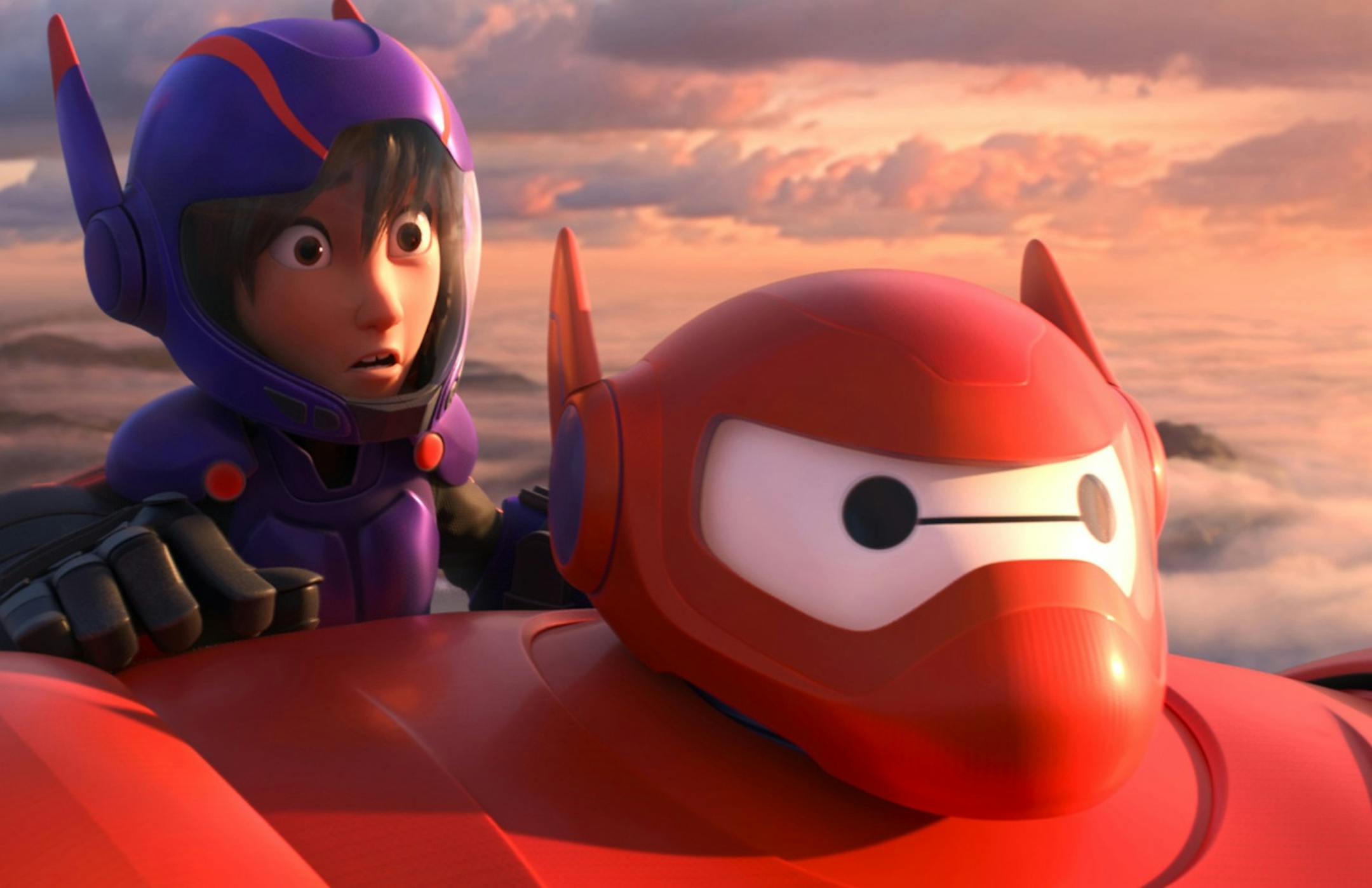 Hiro and Baymax are out to save the world in “Big Hero 6.”