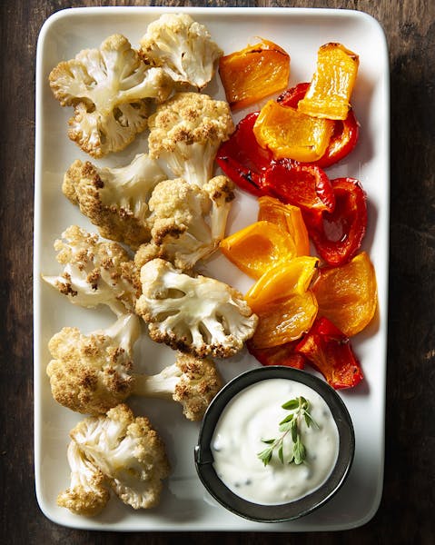 Cauliflower and Peppers.