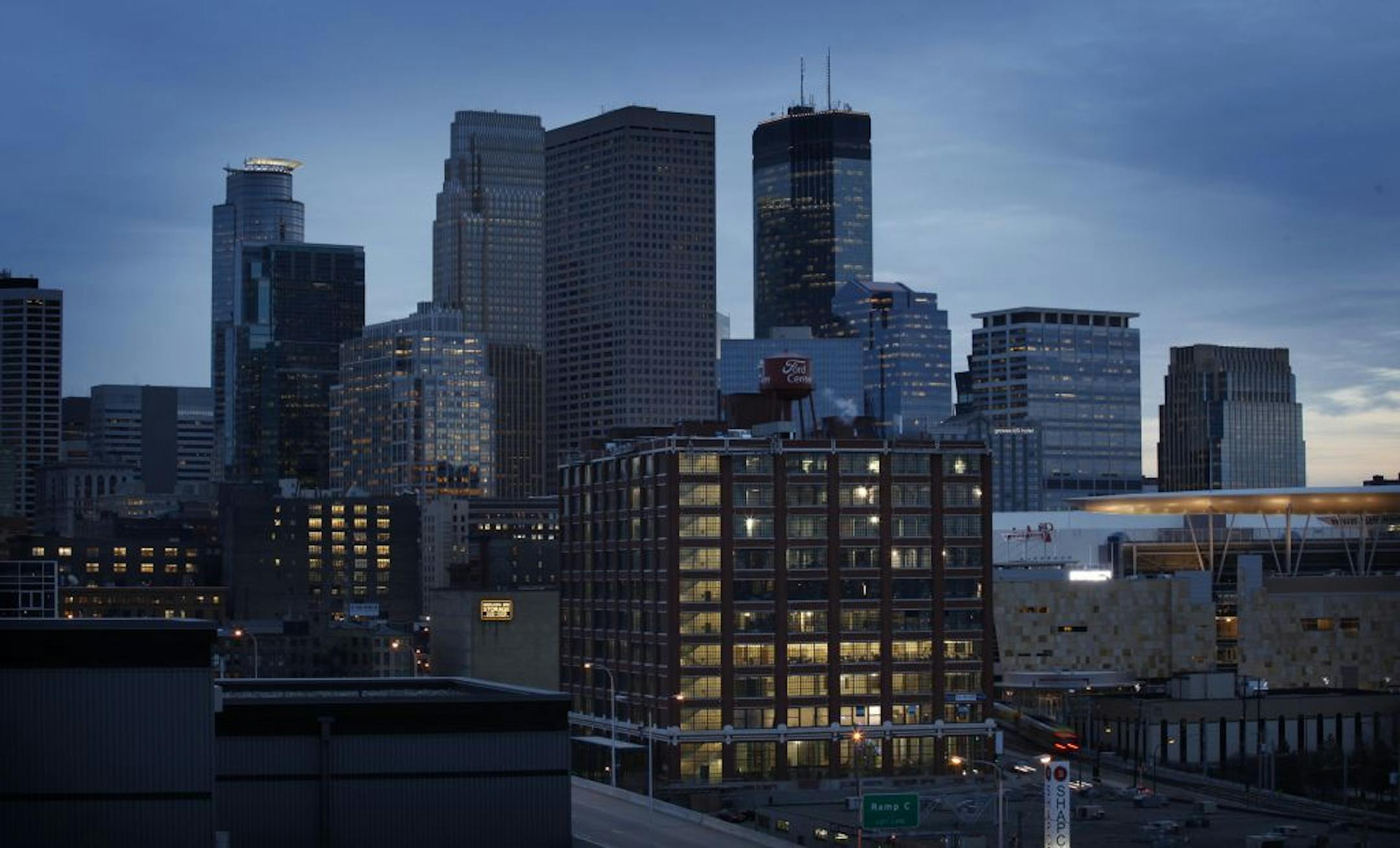 Beginning in 1912, Ford Motor Co. operated a showroom and vertical assembly plant in downtown Minneapolis where 100 employees assembled Model Ts. Now the plant, called Ford Center, has been renovated for office space.