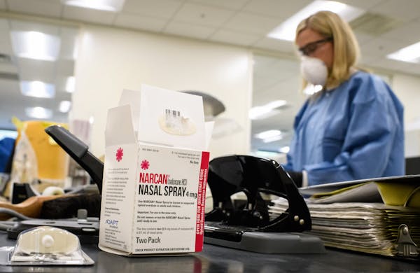 BCA scientists have had to take extra precautions including having doses of Narcan available when processing seized narcotics because of the surge of 
