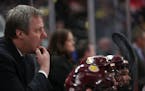 Coach Scott Sandelin's UMD team is one of three from Minnesota that has earned a No. 1 seed in the NCAA men's hockey field.