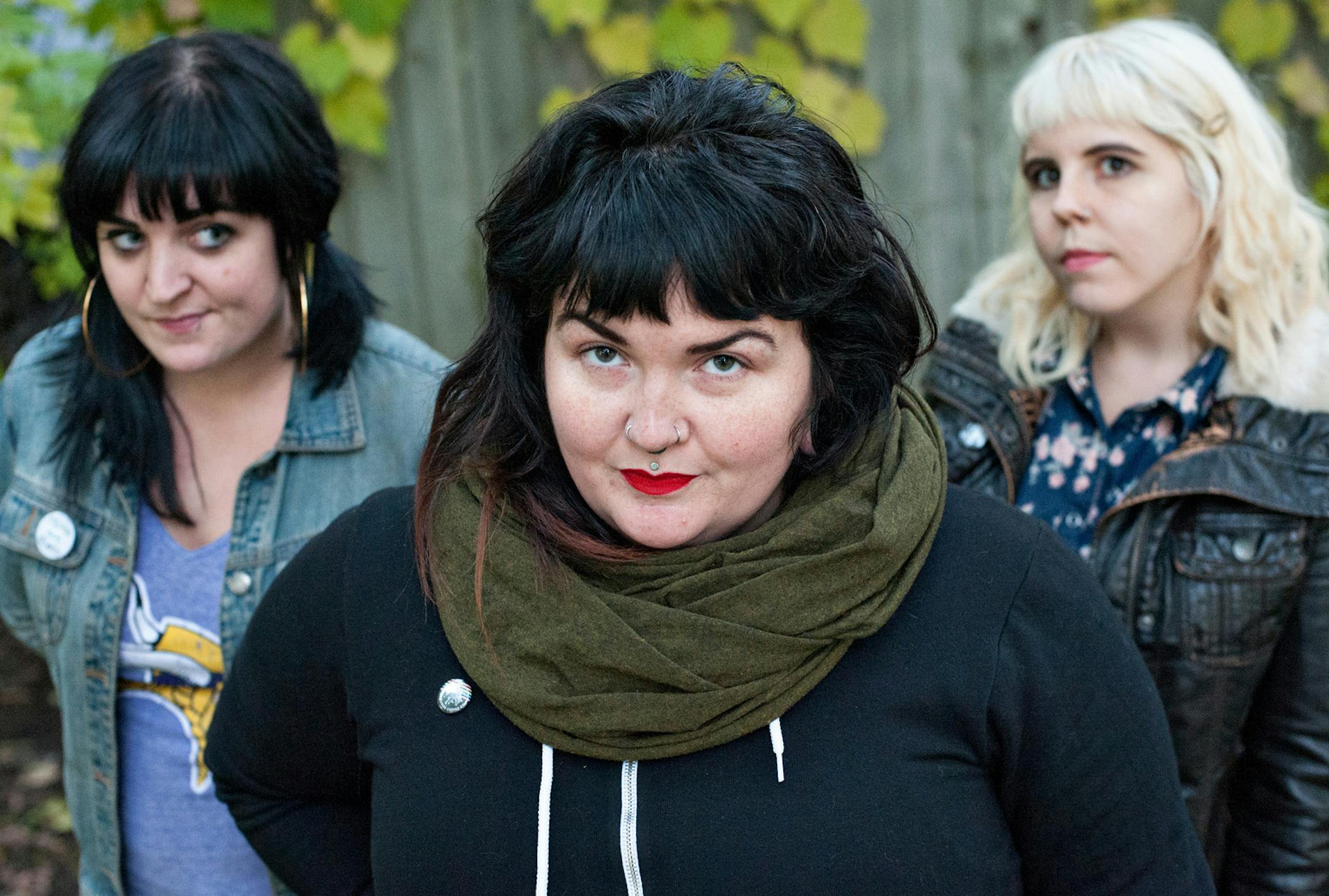 Corrie Harrigan, Liz Elton and Laura Larson (l-r) of Kitten Forever.