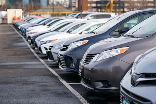 Image of Bloomington car lot