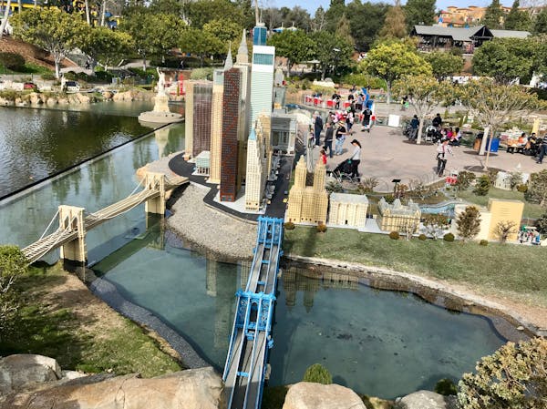 More than 2 million Legos make up this re-creation of Manhattan, a fraction of the 32 million-plus in all of LegoLand California's Miniland USA attrac