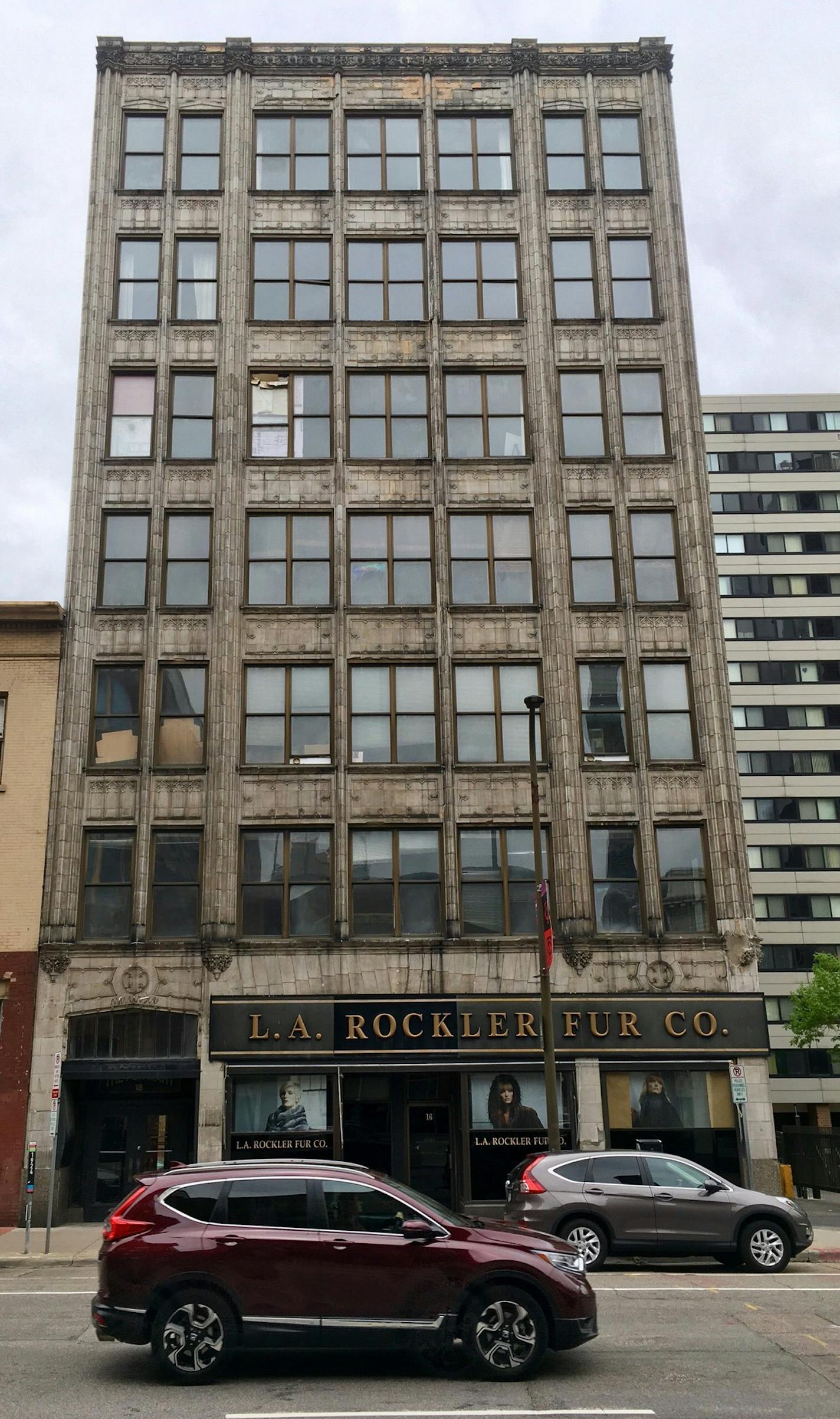 An historic seven-story building at 16 4th Street North in the Warehouse District, now known as the Rockler Fur building, is the site of an innovative affordable housing project spearheaded by Beacon Interfaith Housing Collaborative and partners. (Staff photo by JIm Buchta)