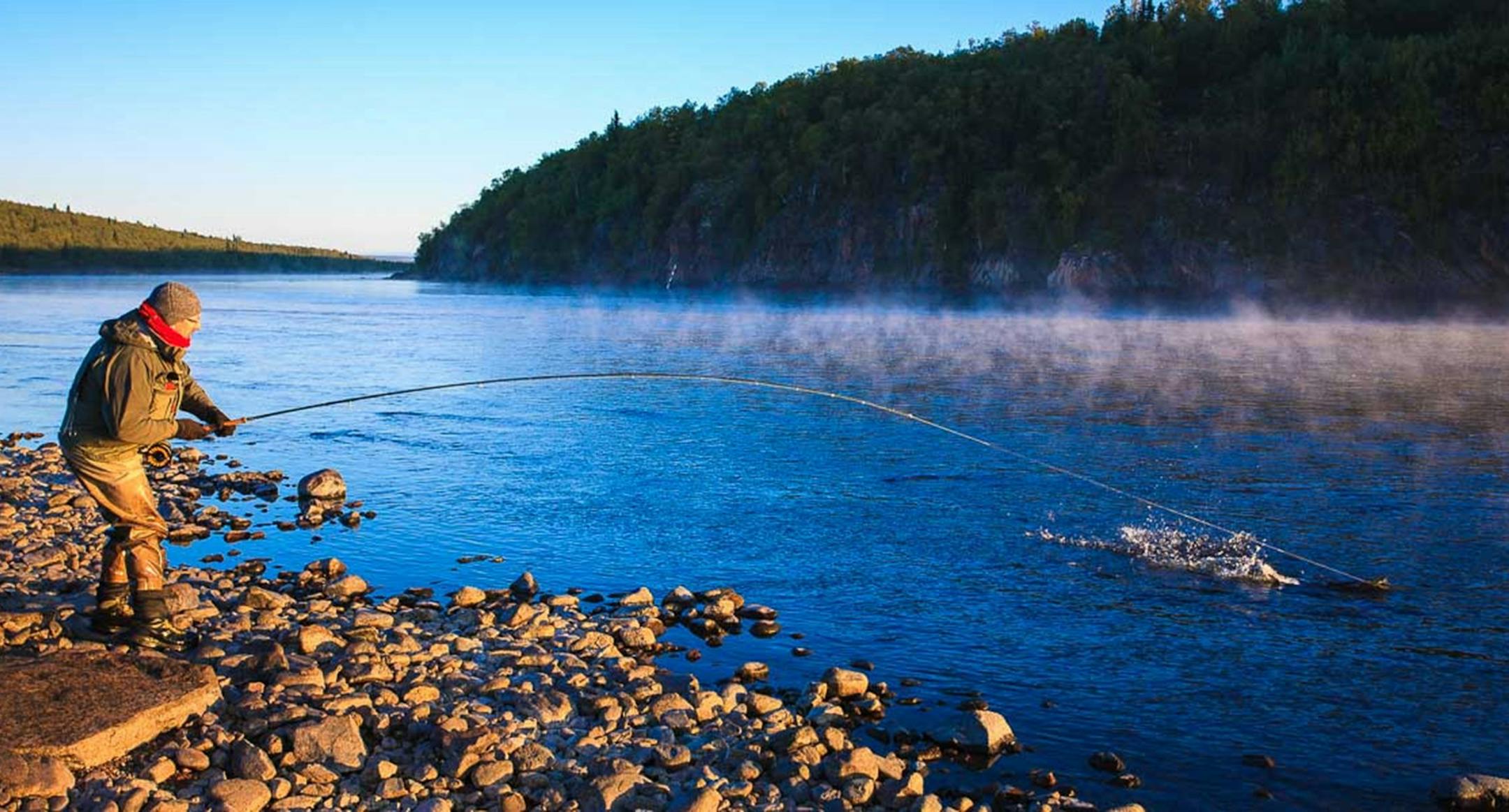 A river of salmon awaits in Arctic Russia: Ryabaga Camp isn't easy to reach - unless you're a prime fish. The sports resort is carved out of tundra-like wilderness. (Frontiers International Travel/TNS)