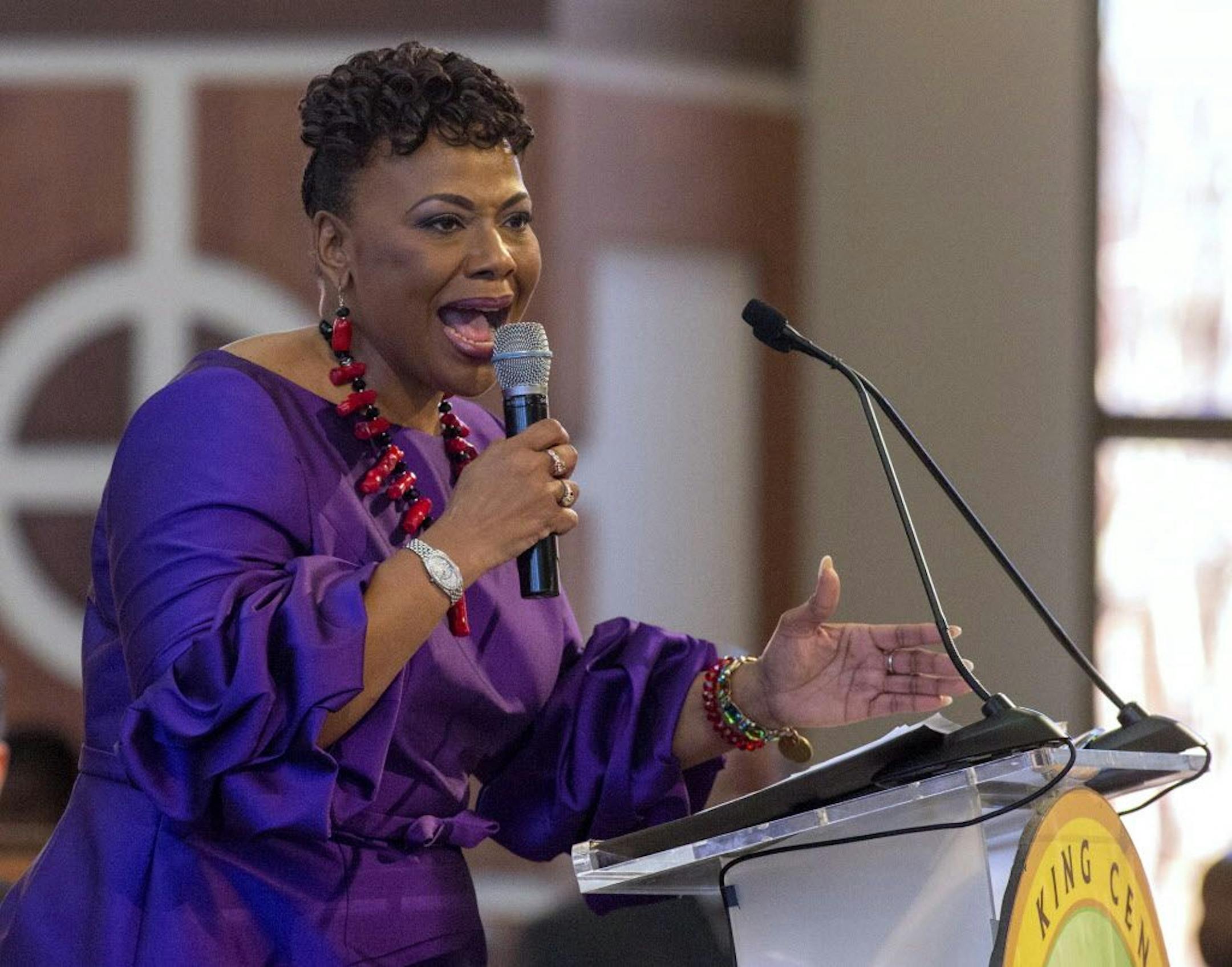 Bernice King, 55, is the youngest of Martin Luther King's four children. "It pains my heart," she said, "that James Earl Ray had to spend his life in prison paying for things he didn't do."