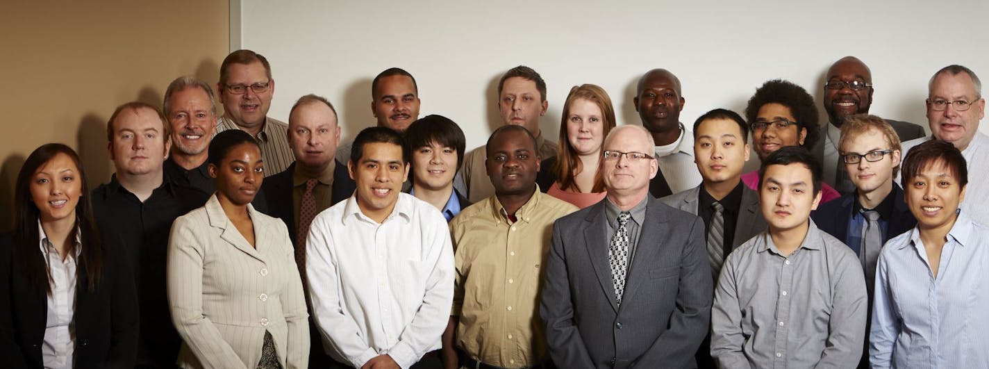 The IT-Ready graduating class of Javiar Martinez (front row, third-from-lef) reflects the growing diversity of the Twin Cities tech scene. IT-Ready submitted