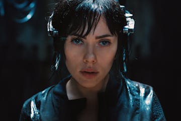 In this image released by Paramount Pictures, Scarlett Johansson appears in a scene from, "Ghost in the Shell." (Paramount Pictures and DreamWorks Pic