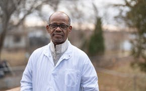Ermias Melka, a pharmacist in Ethiopia, has only found work as a lower-paid pharmacy technician since immigrating to the United States.