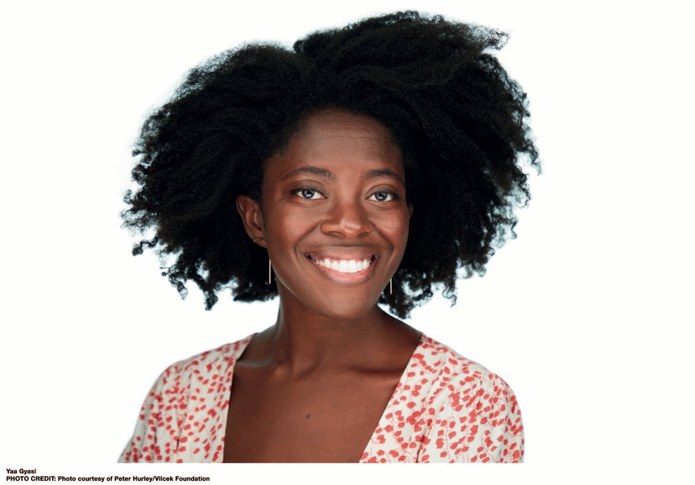 Yaa Gyasi photo by Peter Hurley/Vilcek Foundation