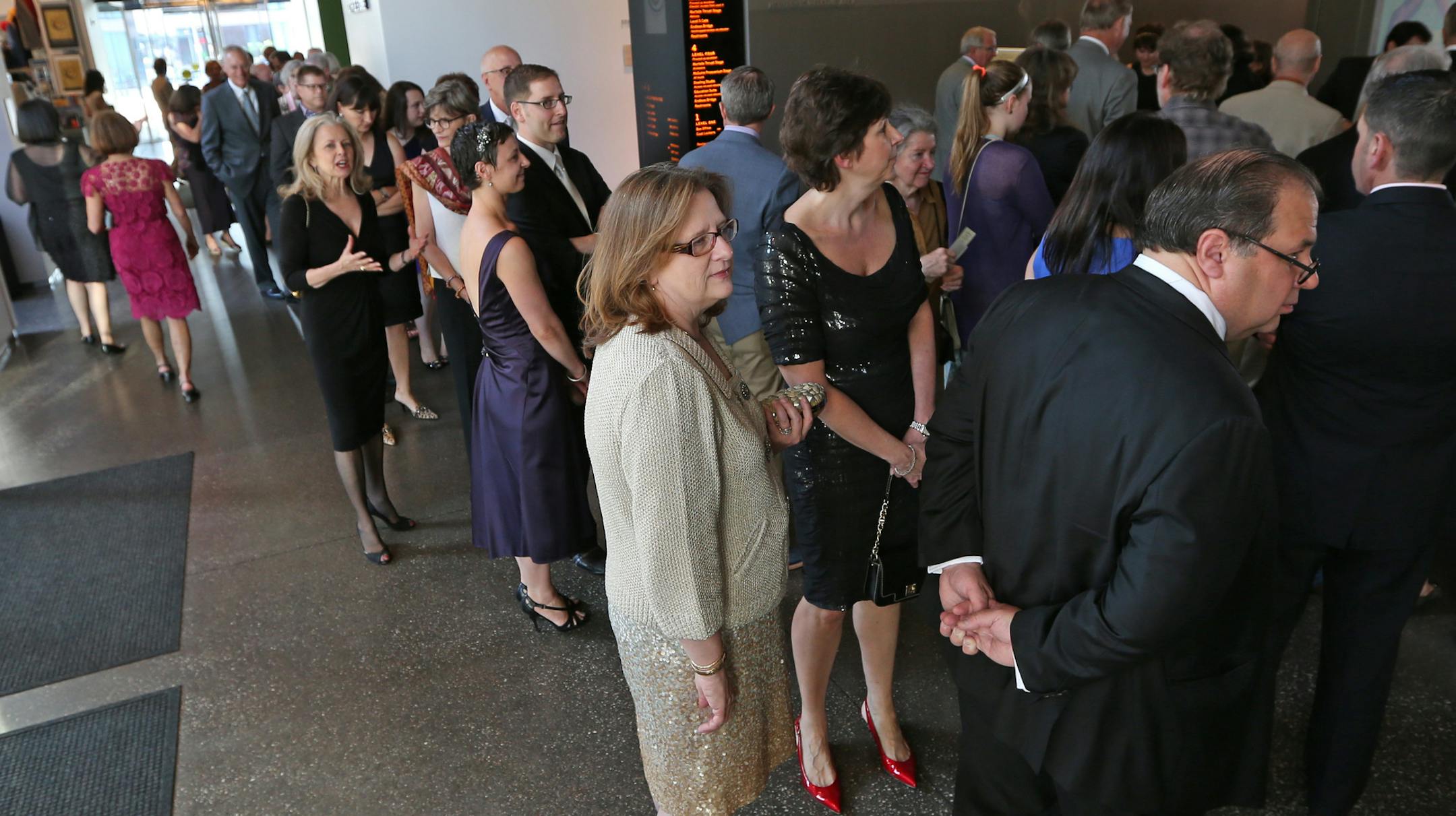 People waited in line for admission to the Guthrie 50th Anniversary celebration on 6/22/13.] Bruce Bisping/Star Tribune bbisping@startribune.com