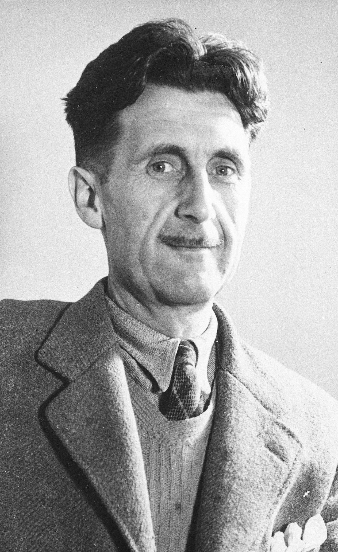 FILE - This undated image shows George Orwell, author of "1984." Orwell&#xed;s classic dystopian tale of a society in which facts are distorted and suppressed in a cloud of &#xec;newspeak,&#xee; first published in 1949, was in the top 5 on Amazon.com as of midday, Tuesday, Jan 24, 2017. (AP Photo, File)