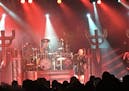Photo by Chris Riemenschneider: A crowd of about 3,000 rocked out to Judas Priest, fronted by Rob Halford, on Thursday night at Treasure Island. The b