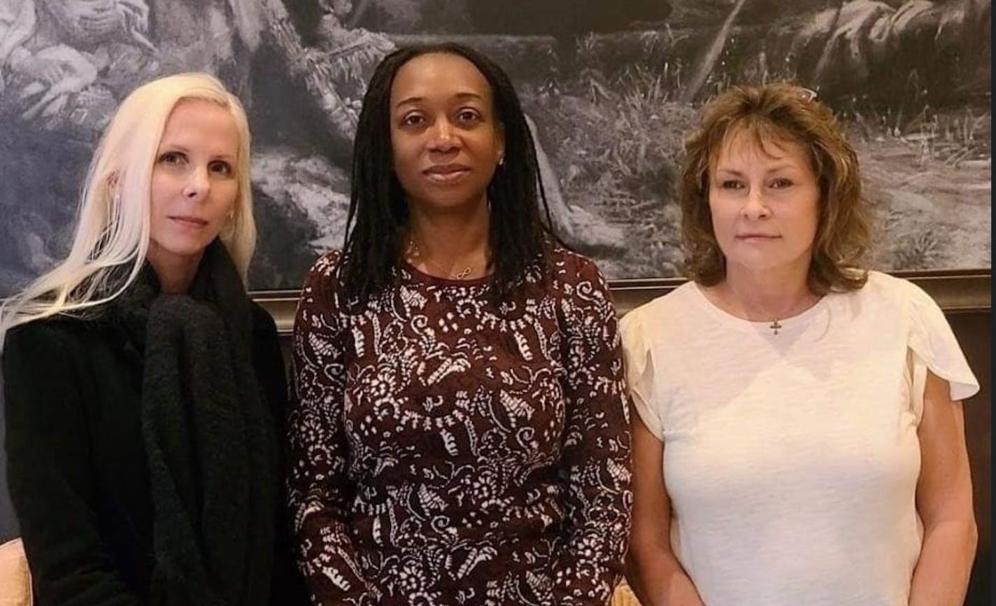 Investigator Shiela Potocnik, foresnic pathologist Allecia M. Wilson and mother Sandra Cikotte Anderson