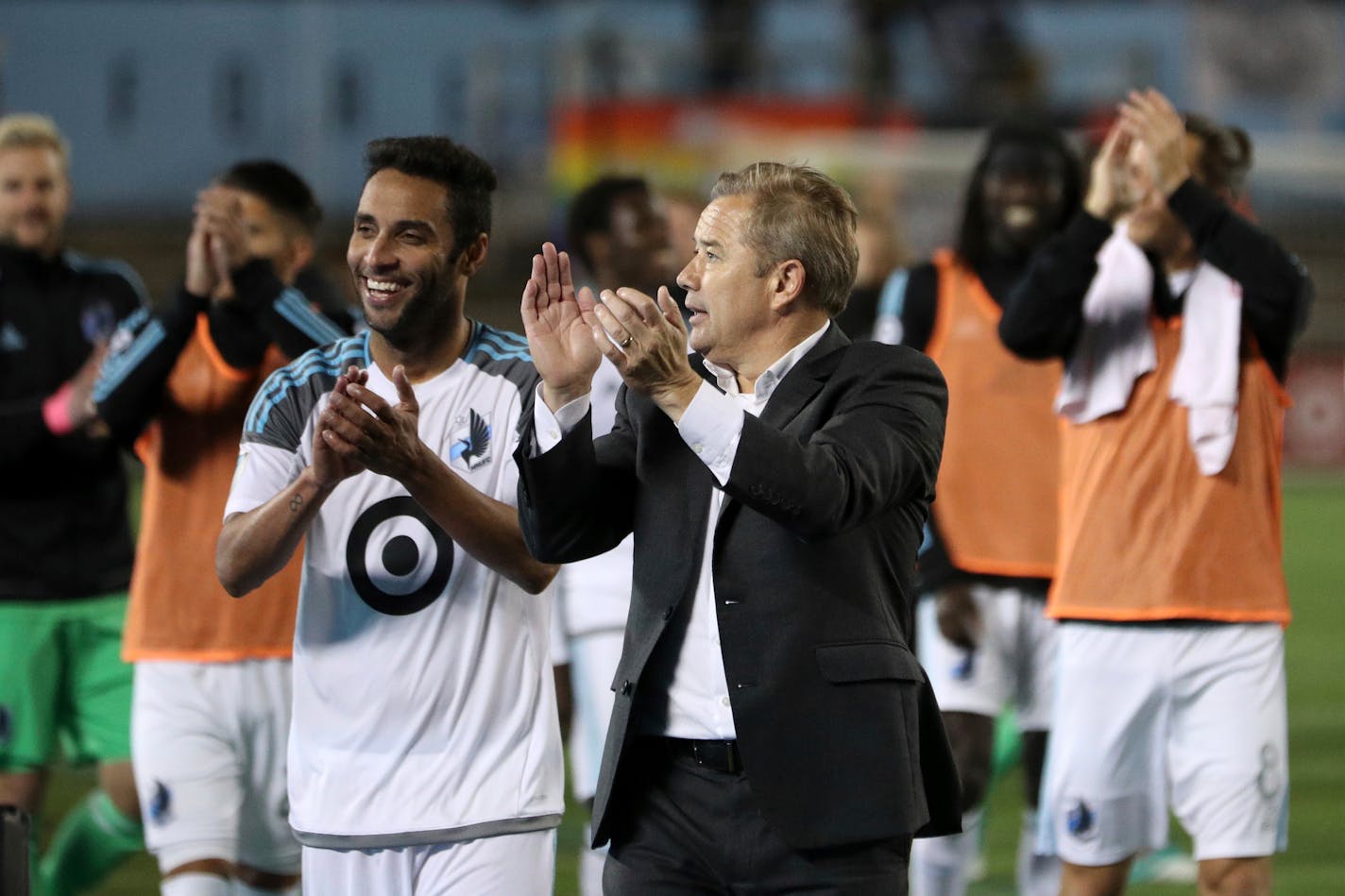 Minnesota United head coach Adrian Heath