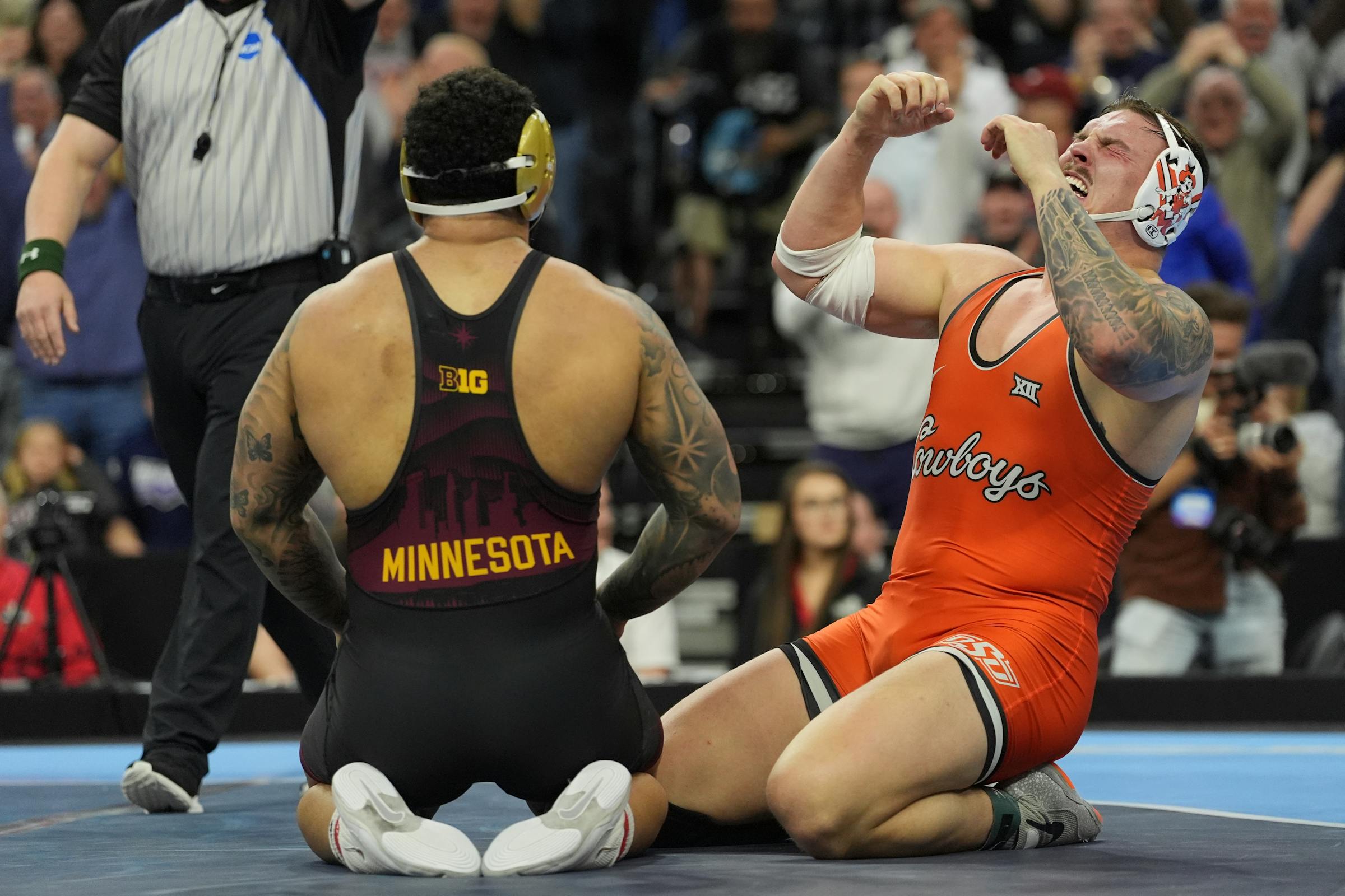 Gophers heavyweight Gable Steveson loses in shot at third NCAA title