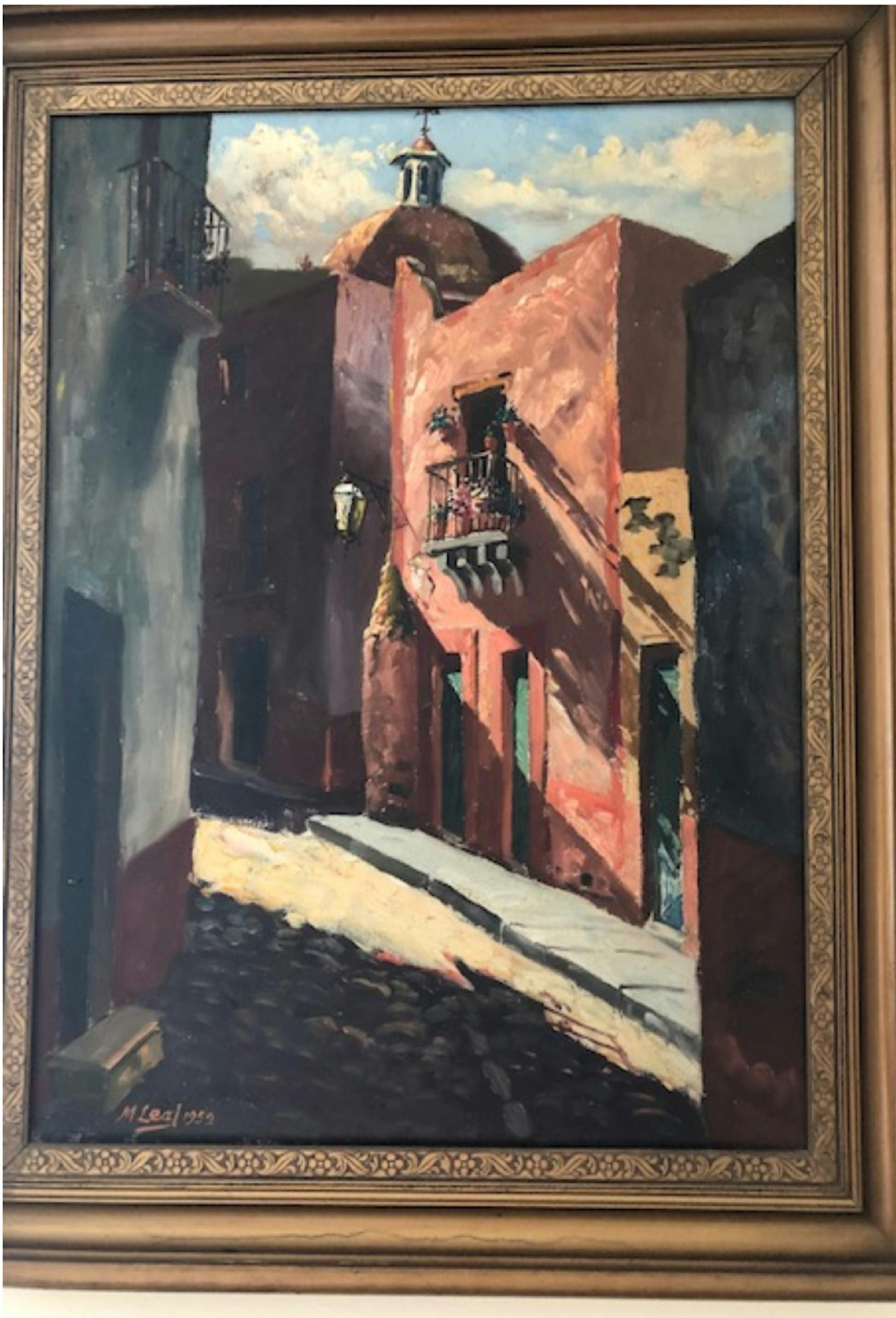 A street scene in the Mexico city of Guanajuato by Manuel Leal. (Handout/TNS) ORG XMIT: 1314391