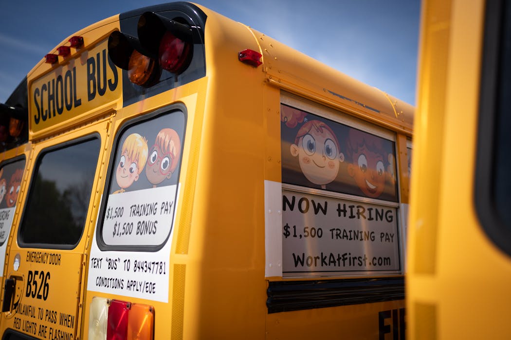 Bus drivers remain in high demand as part of a nationwide shortage. First Student, the largest provider in North America, is “cautiously optimistic” about the new year here in Minnesota, but still is bumping up starting wages and offering sign-on bonuses.