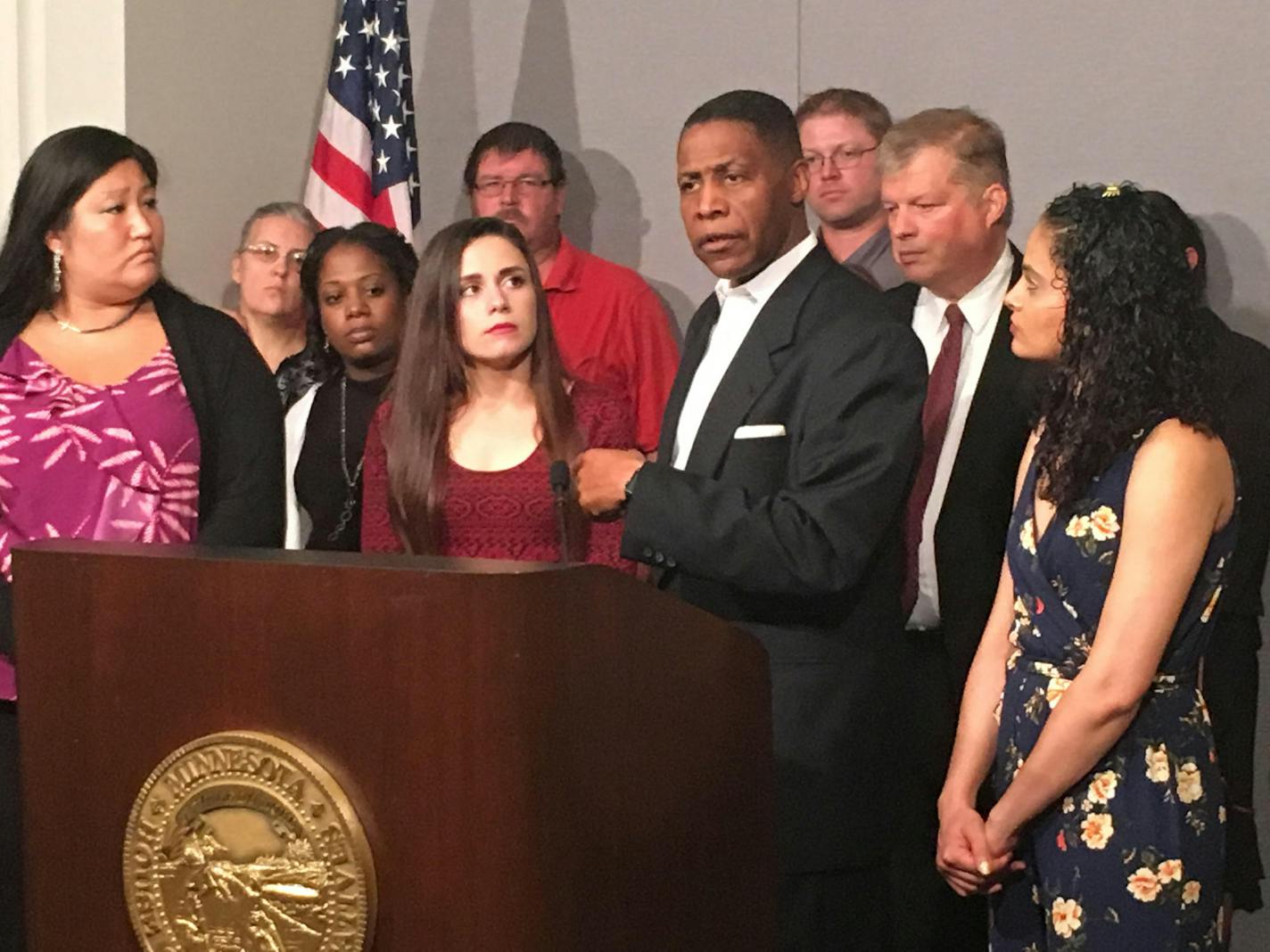 Amanda Weber (left) and Dwight Mitchell (right) are among a group of Minnesota parents who say their children were wrongly removed from their homes, and they are urging a federal court to declare Minnesota's child protection laws unconstitutional.