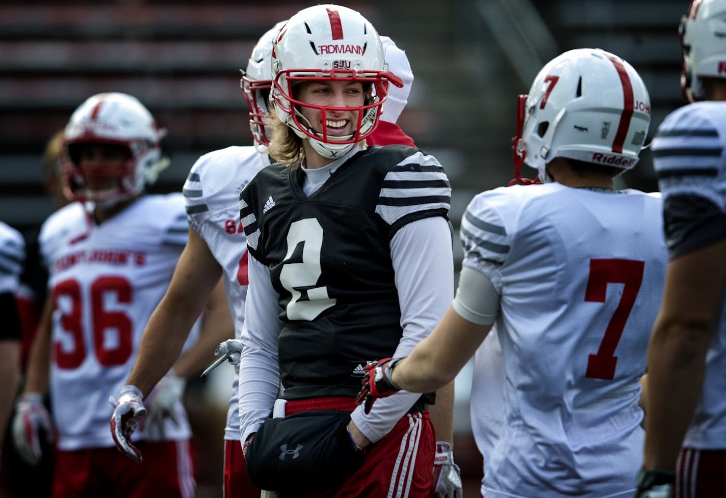 St. John's quarterback Jackson Erdmann.