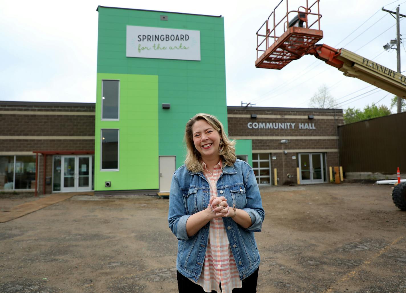 Laura Zabel, Springboard for the Arts executive director, at the nonprofit's St. Paul office in May.