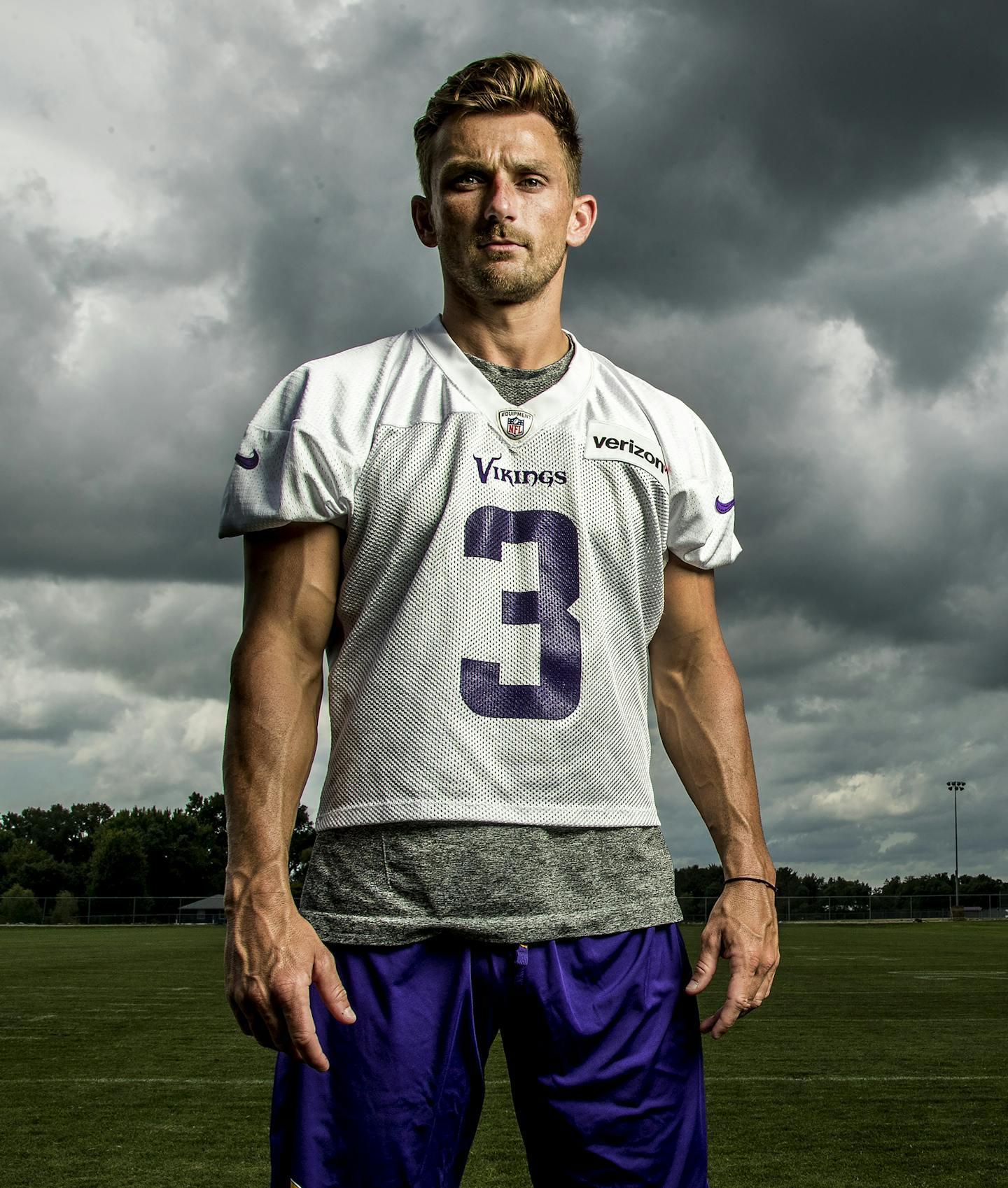 Minnesota Vikings kicker Blair Walsh (3). ] CARLOS GONZALEZ cgonzalez@startribune.com - July / August, 2016, Mankato, MN, Minnesota State University, Mankato, Minnesota Vikings Training Camp