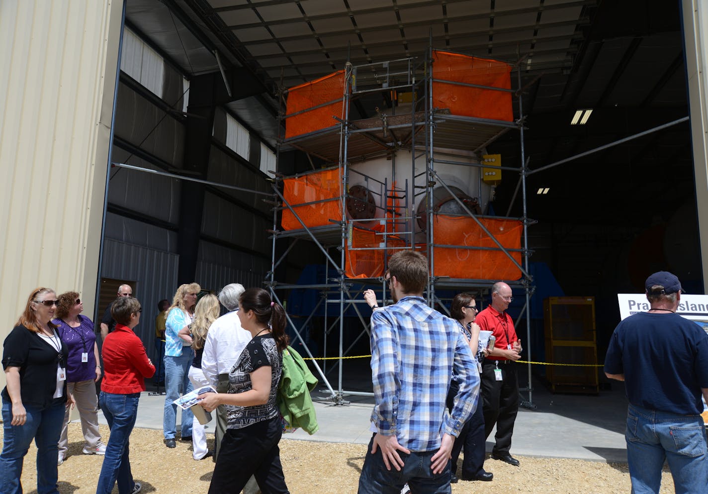 Community members looked over the new replacement heat-conversion units. The two oldest heat-conversion units in the U.S. nuclear power industry are about to be replaced at a cost of $285 million at Xcel Energy's Prairie Island reactors in Red Wing. The steam generators are key parts of pressurized-water reactors, converting hot, radioactive fluid from the reactor core into non-radioactive steam to drive turbines. The twin 330-ton replacement units, built in France, rely on nearly 3,400 tubes --