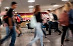 The hallways at Forest Lake Area High School are packed with students heading to their next class rooms. ] GLEN STUBBE &#x2022; glen.stubbe@startribun