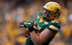North Dakota State Bison tight end Noah Gindorff (87) caught a touchdown pass in the first half. ] ANTHONY SOUFFLE • anthony.souffle@startribune.com