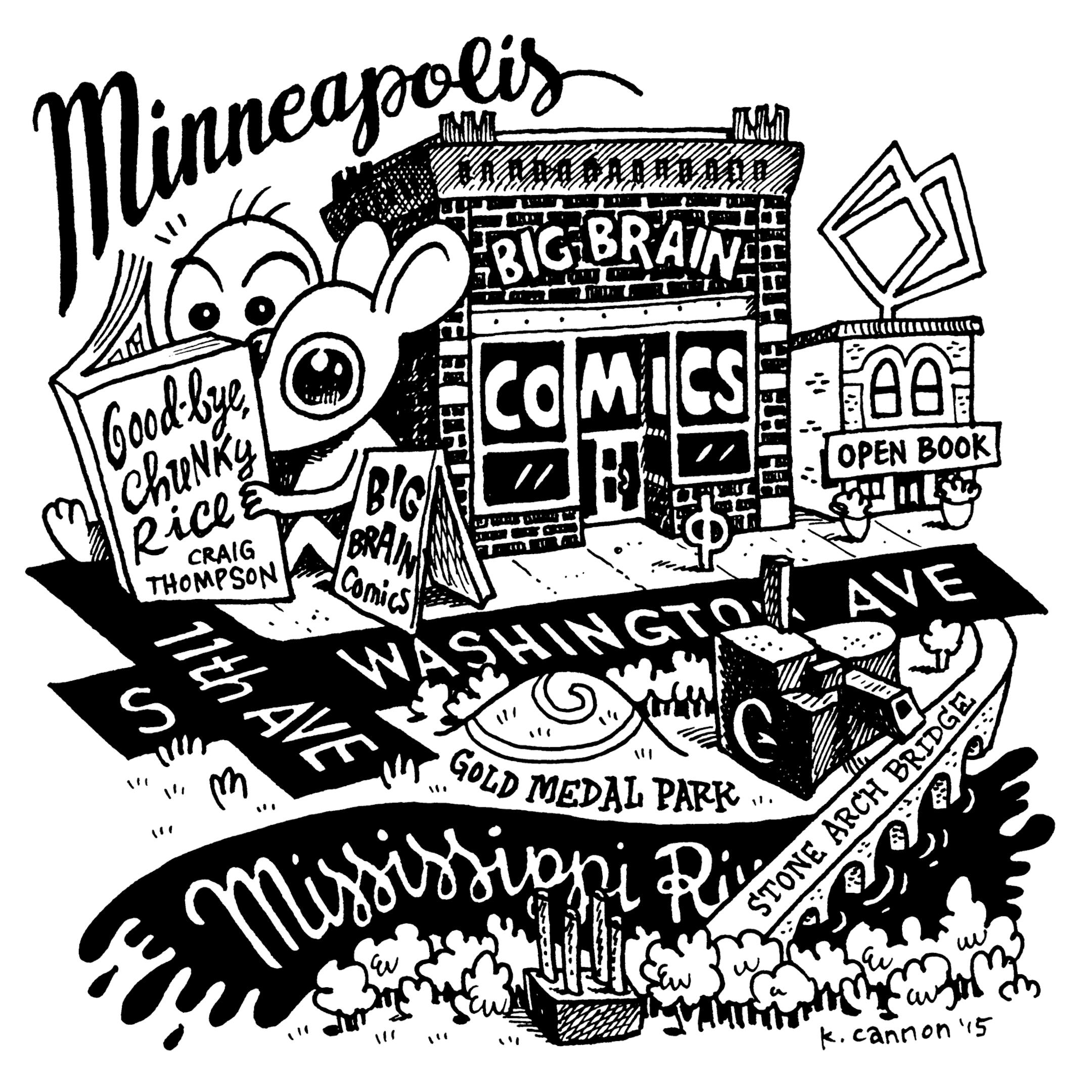 Big Brain map Illustration provided by Kevin Cannon