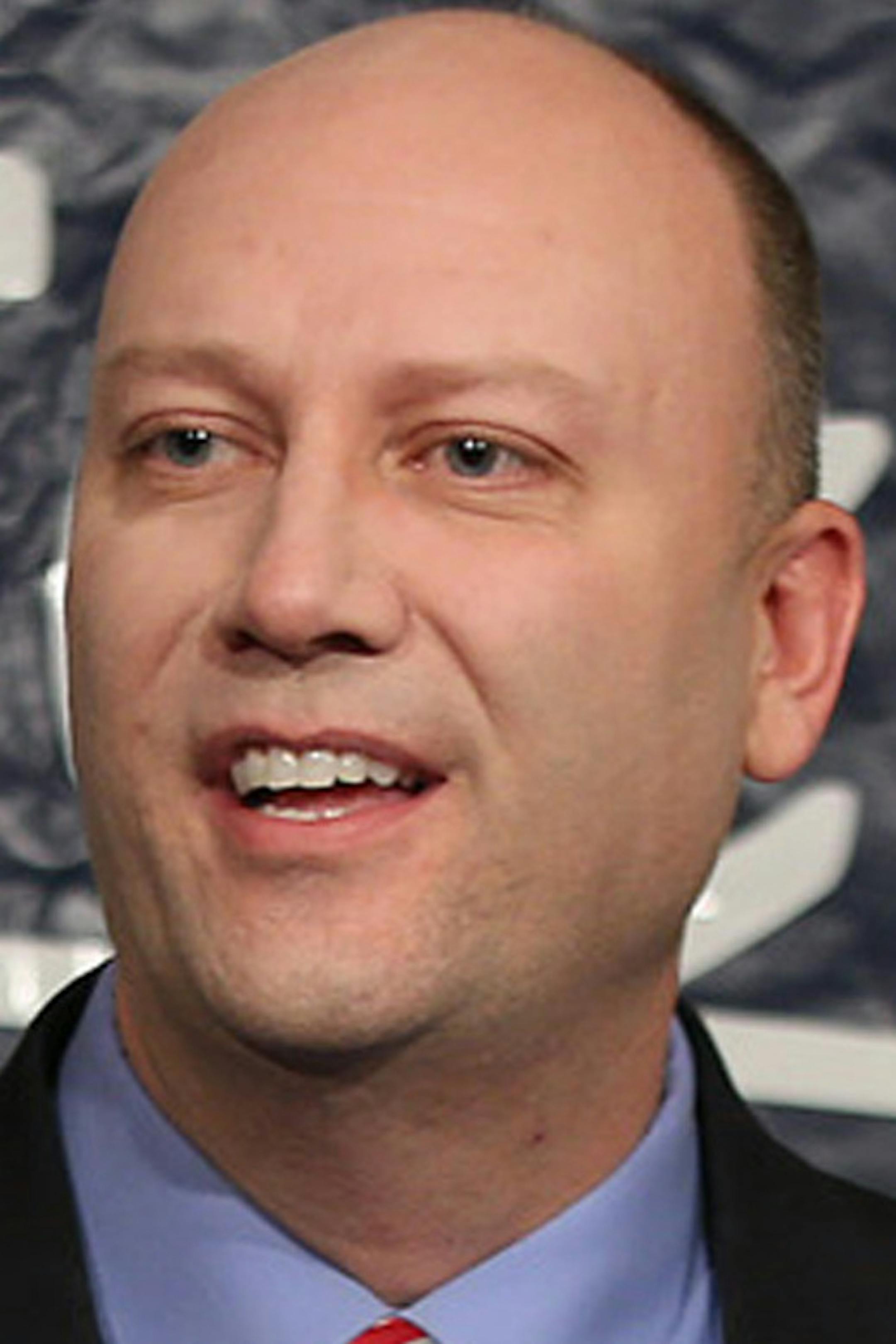 Alongside his family, daughter Brittany, 11, wife Traci, and son Braxton, 8, Republican Marty Seifert jumped into the race for governor on Thursday, November 21, 2013 at the State Office Building, adding a prominent outstate name to the already crowded field of Republicans vying to unseat DFL Gov. Mark Dayton next year. (ELIZABETH FLORES/STAR TRIBUNE) ELIZABETH FLORES ‚Ä¢ eflores@startribune.com ORG XMIT: MIN1311211436541145