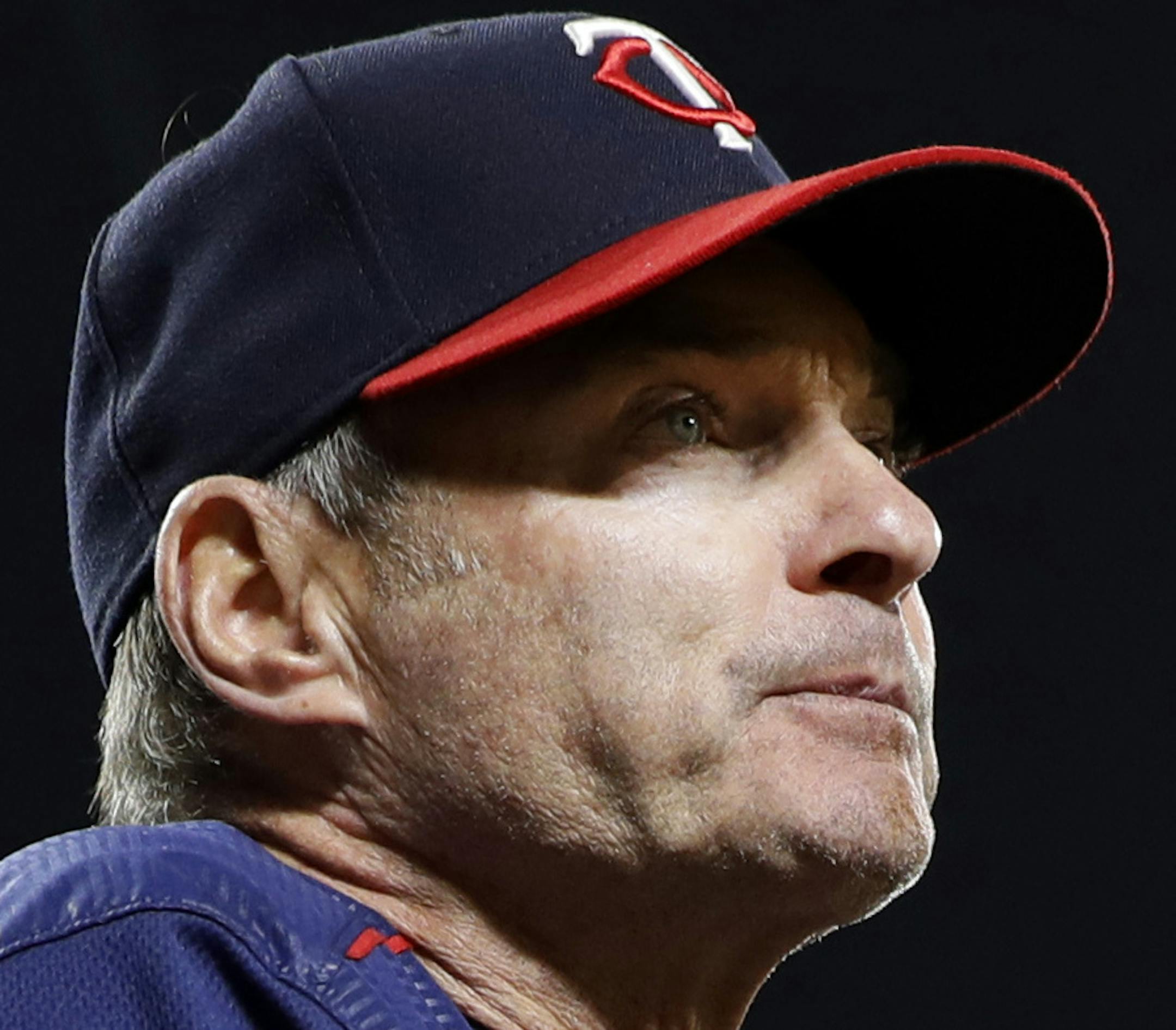 Minnesota Twins manager Paul Molitor stands in the dugout in the seventh inning of a baseball game against the Baltimore Orioles in Baltimore, Monday, May 22, 2017. (AP Photo/Patrick Semansky)