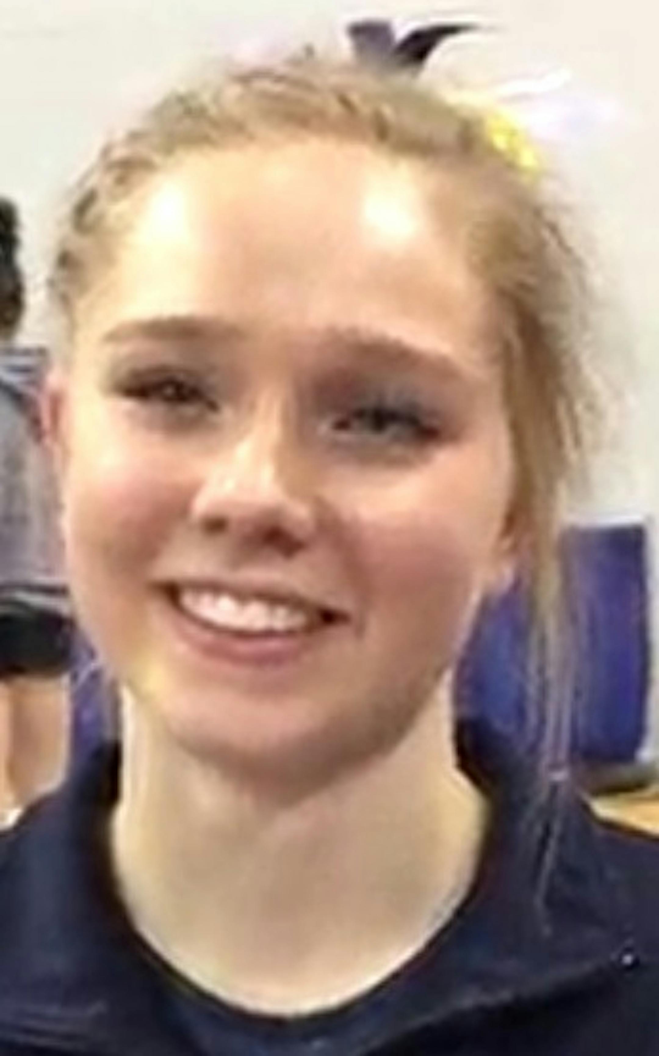 Kasey Lenarz, Mahtomedi gymnastics, sr., 2016-17