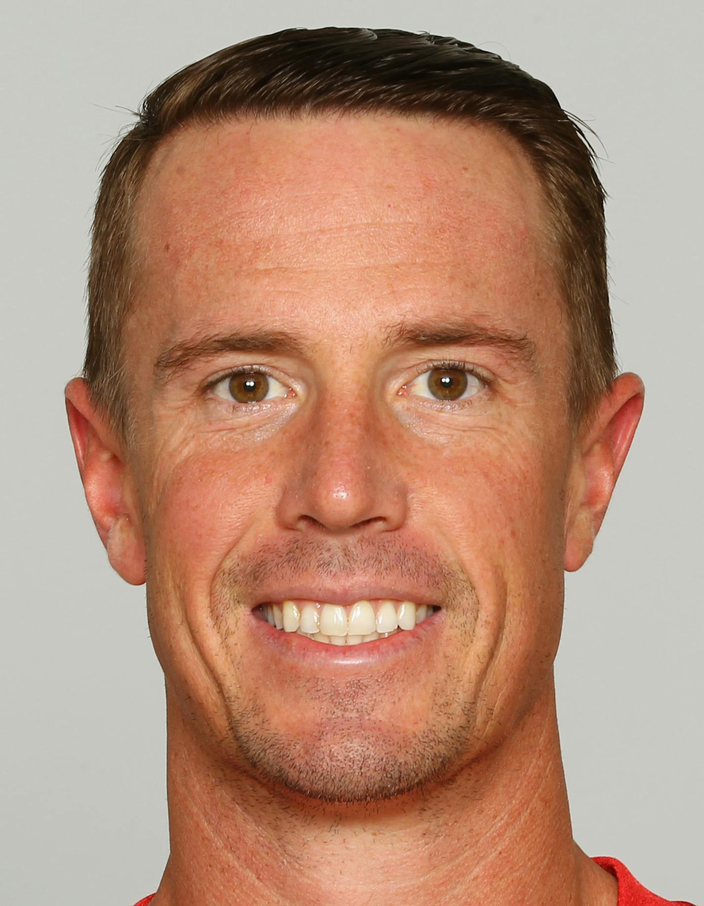 This is a 2018 photo of Matt Ryan of the Atlanta Falcons NFL football team. This image reflects the Atlanta Falcons active roster as of Monday, June 11, 2018 when this image was taken. (AP Photo) ORG XMIT: NFLHS18