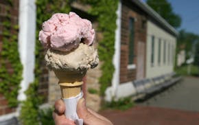 The Nelson Cheese Factory in Nelson, Wis. — across the river from Wabasha, Minn. — is the place to stop for an inexpensive ice cream con