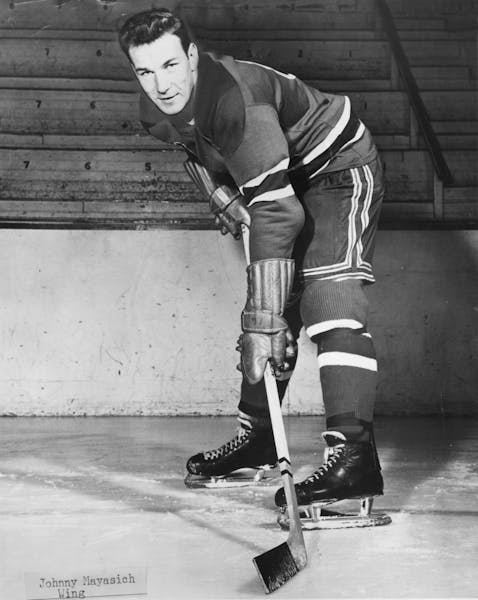 1956 U.S. Olympic hockey team player John Mayasich from Eveleth, Minn. 1956 handout photo. ORG XMIT: MIN2013081317154956