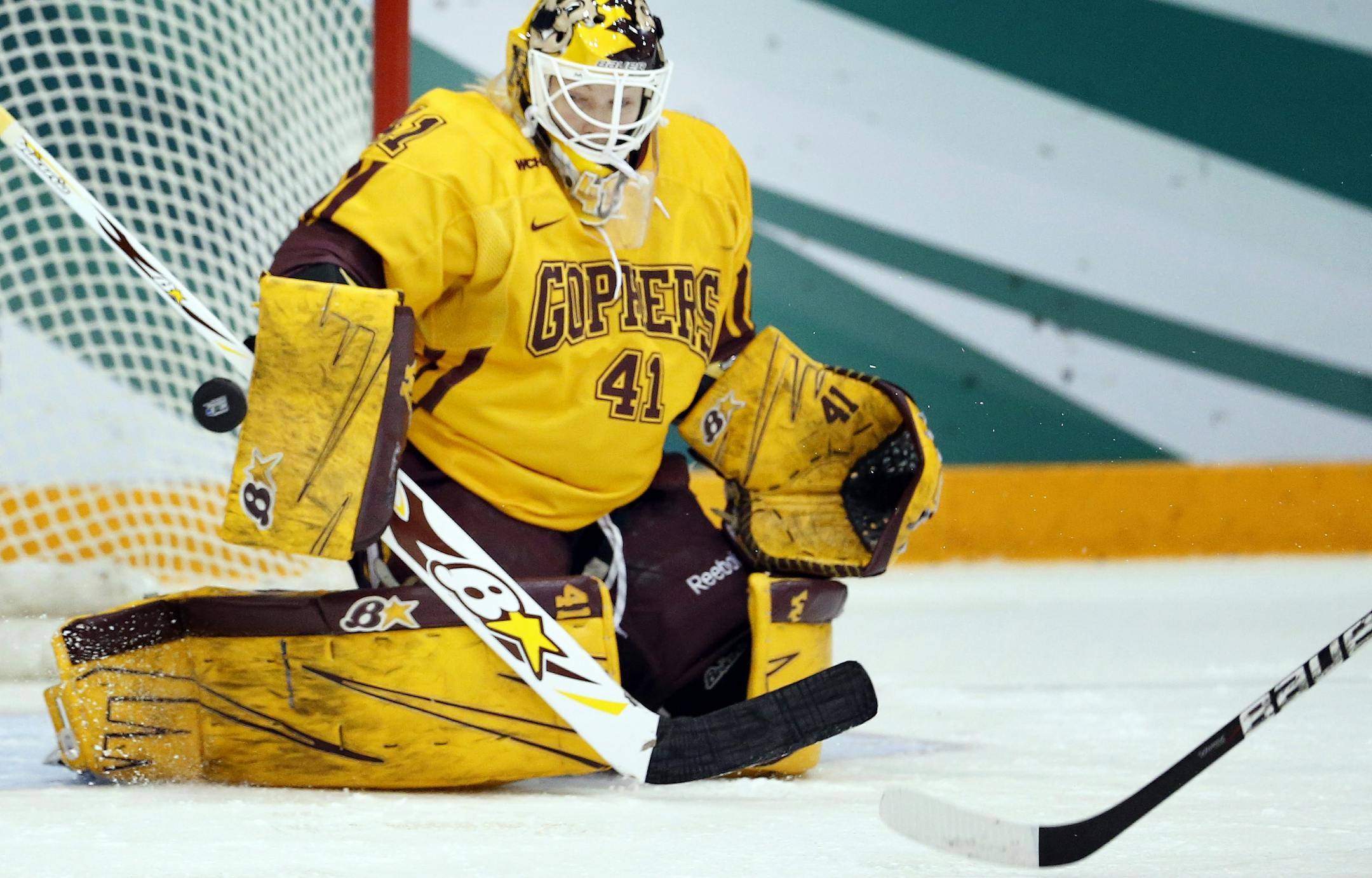 Former Minnesota Gophers goalie Noora Raty (41)