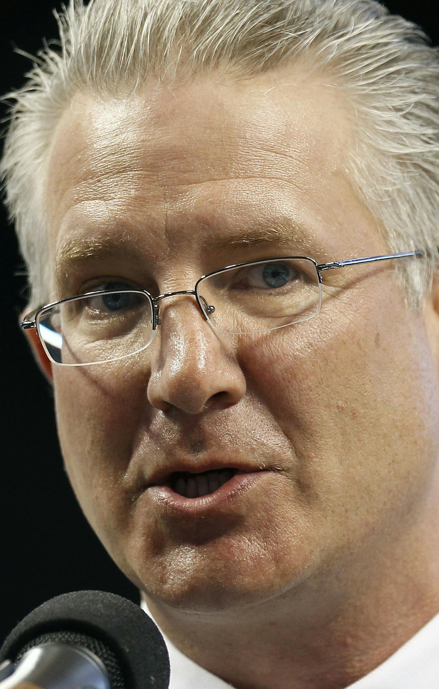 Tampa Bay Lightning CEO Tod Leiweke during a news conference in Tampa, Fla., Monday, Jan. 31, 2011. (AP Photo/Chris O'Meara) ORG XMIT: NYOTK