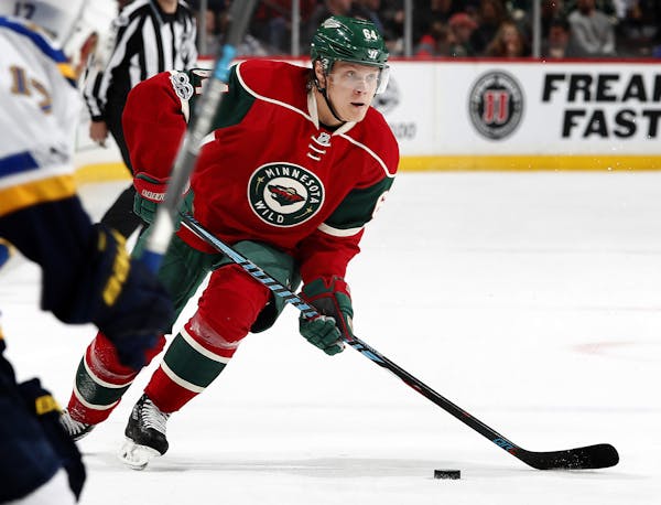Minnesota Wild's Mikael Granlund, seen here in a game last March.