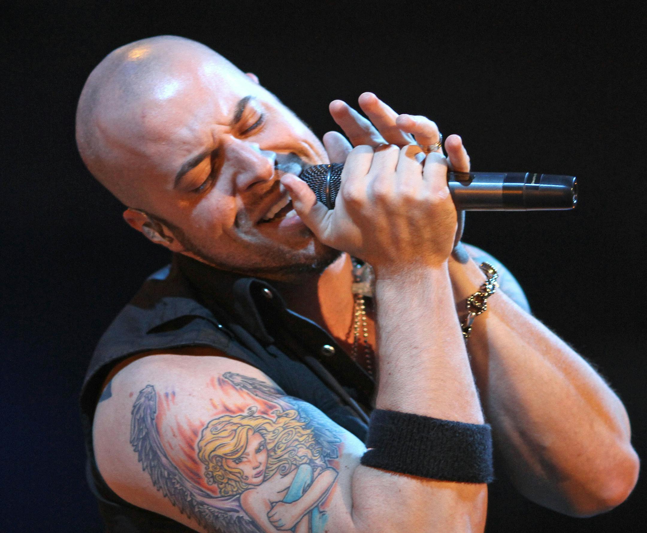 BRUCE BISPING • bbisping@startribune.com Minneapolis, MN., Wednesday, 5/19/2010] Chris Daughtry performed at the Target Center.