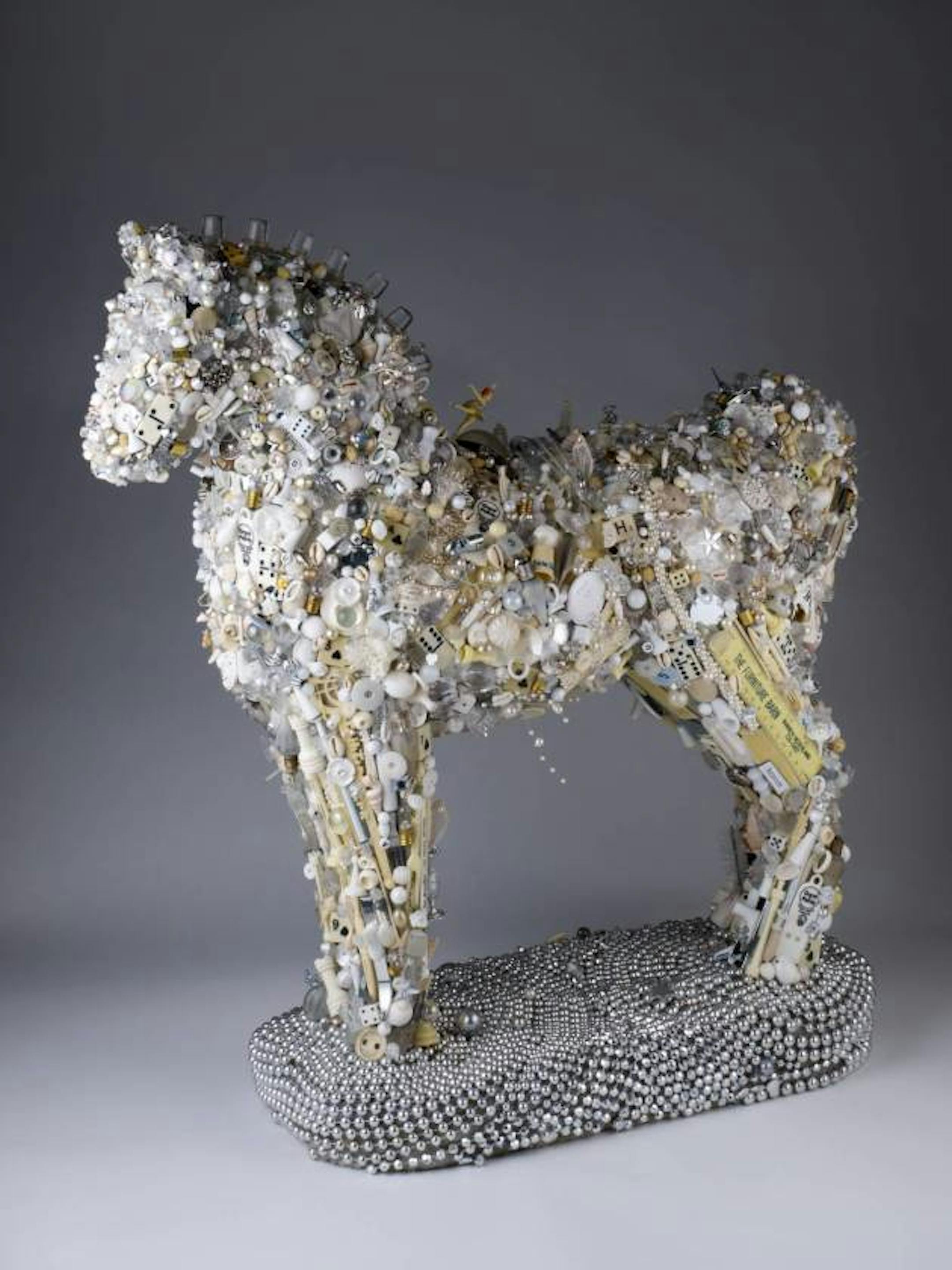 "the White Horse," by Jan Elftmann, based on Kysar's poem, "Early Spring / Dark Lake."