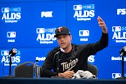 Sonny Gray spoke at a media availability session at Target Field on Monday. The Game 3 starting pitcher said, “I look forward to the matchup, to the