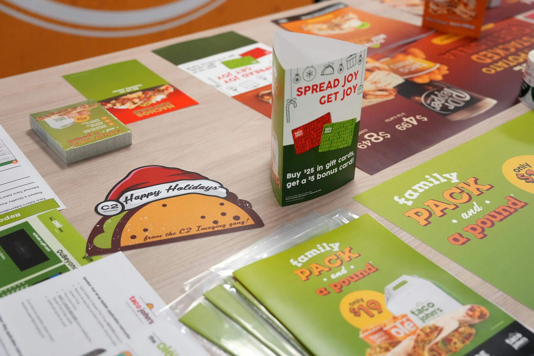 Taco John's franchise material.