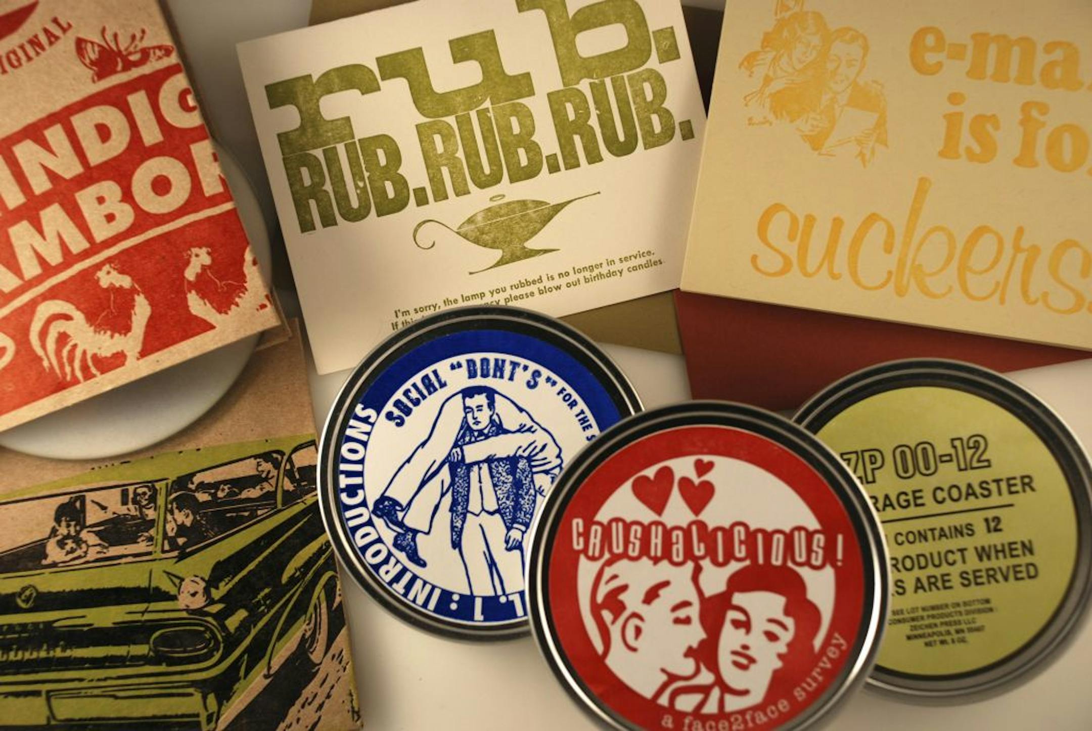 Zeichen Press items for No Coast Craft-O-Rama