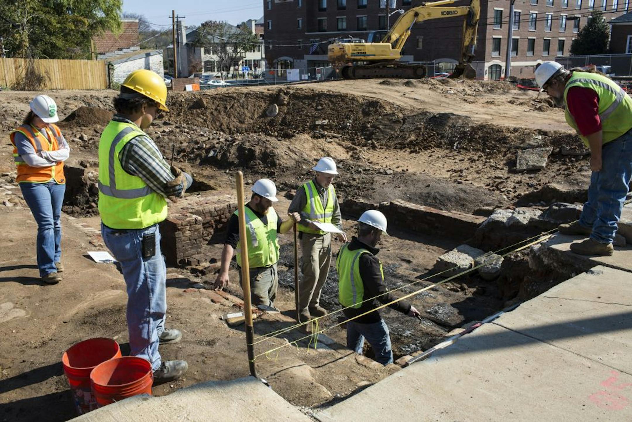 Archaeologists found Civil War artifacts in Fredericksburg, Va., while digging to build a new courthouse. The find, undisturbed through more than a century of urban construction, astonished archeologists.