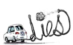 Sack cartoon: Volkswagen